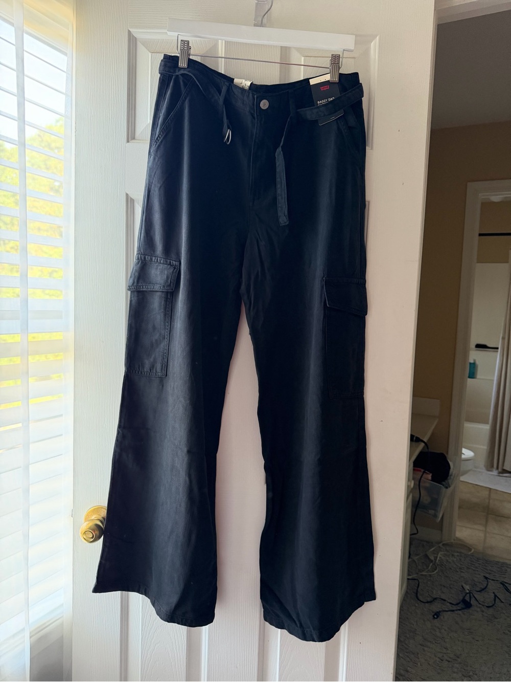 Levi's Black Baggy Dad Cargos Women's Jeans